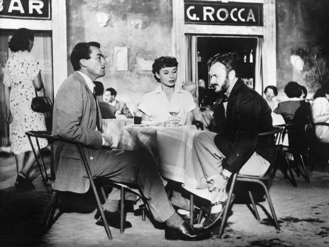 Gregory Peck, Eddie Albert, Audrey Hepburn