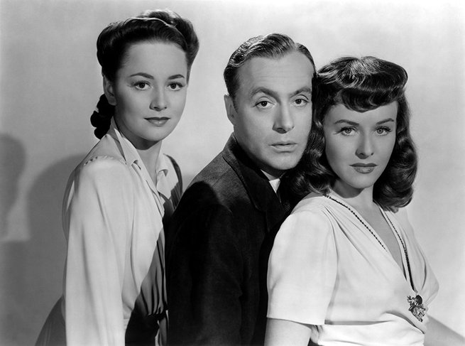 Olivia de Havilland, Charles Boyer, Paulette Goddard