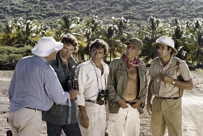 Charles Denner, Jacques Brel, Charles Gérard, Aldo Maccione