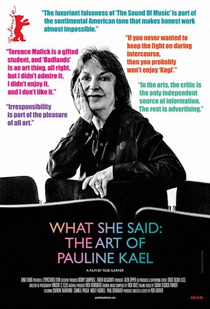 locandina di What She Said: The Art of Pauline Kael