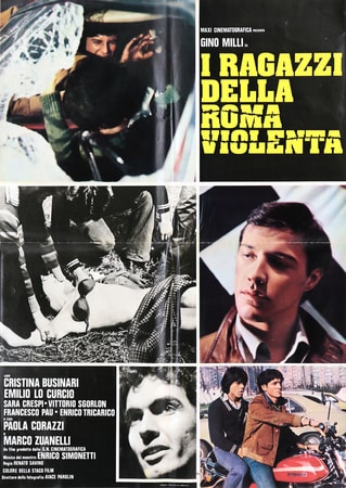 locandina di I ragazzi della Roma violenta