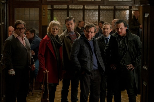 Nick Frost, Rosamund Pike, Paddy Considine, Simon Pegg, Martin Freeman, Eddie Marsan