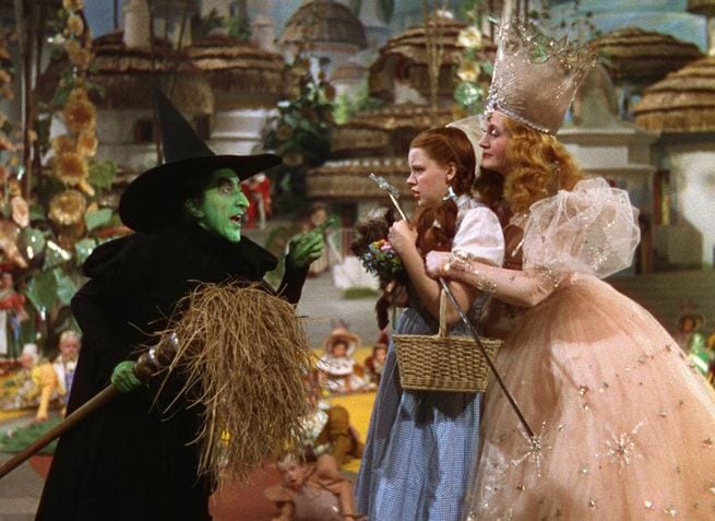 Margaret Hamilton, Judy Garland, Billie Burke