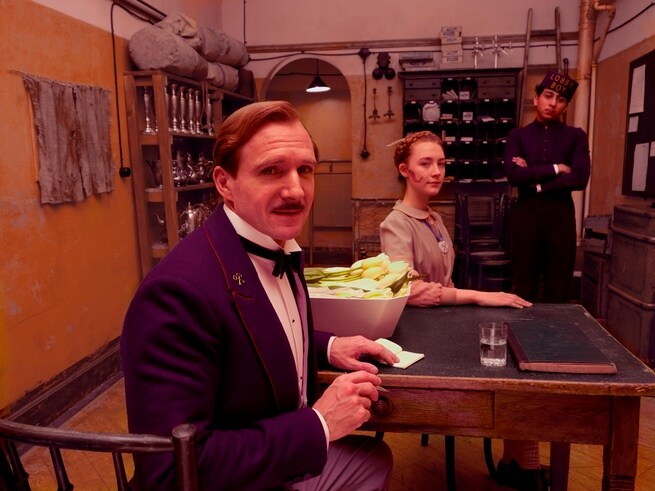 Tony Revolori, Ralph Fiennes, Saoirse Ronan