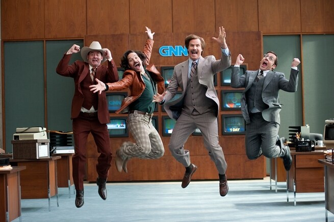 David Koechner, Paul Rudd, Will Ferrell, Steve Carell