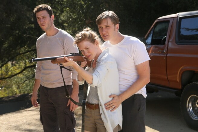 Pablo Schreiber, Wrenn Schmidt, Aaron Staton