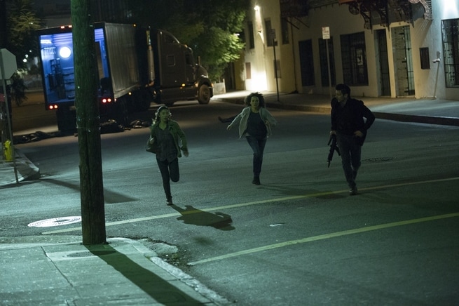 Zoe Borde, Carmen Ejogo, Frank Grillo