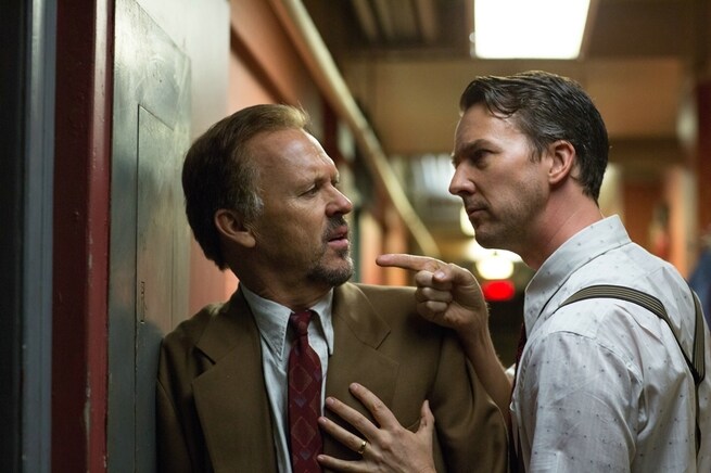 Michael Keaton, Edward Norton