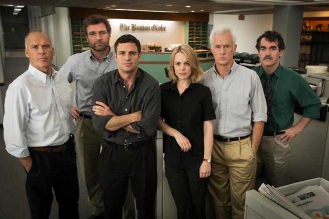 Michael Keaton, Liev Schreiber, Mark Ruffalo, Rachel McAdams, John Slattery, Brian d'Arcy James