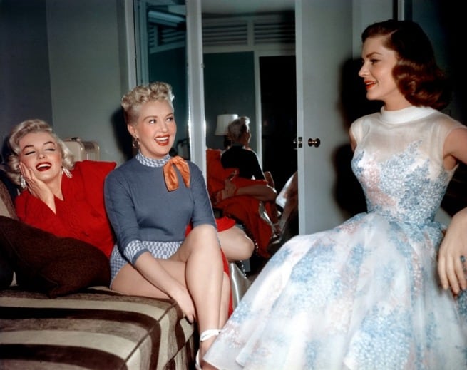 Betty Grable, Marilyn Monroe, Lauren Bacall