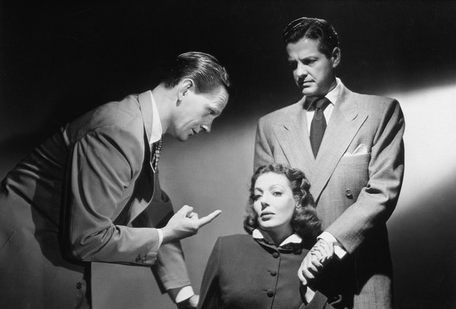 Wendell Corey, Robert Cummings, Loretta Young