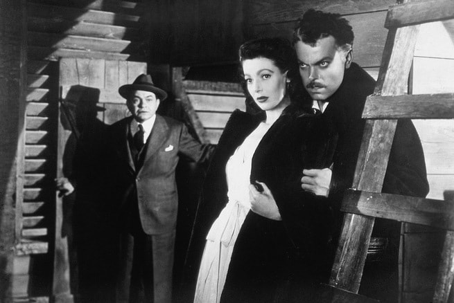 Edward G. Robinson, Loretta Young, Orson Welles
