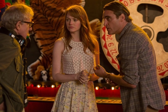 Woody Allen, Emma Stone, Joaquin Phoenix