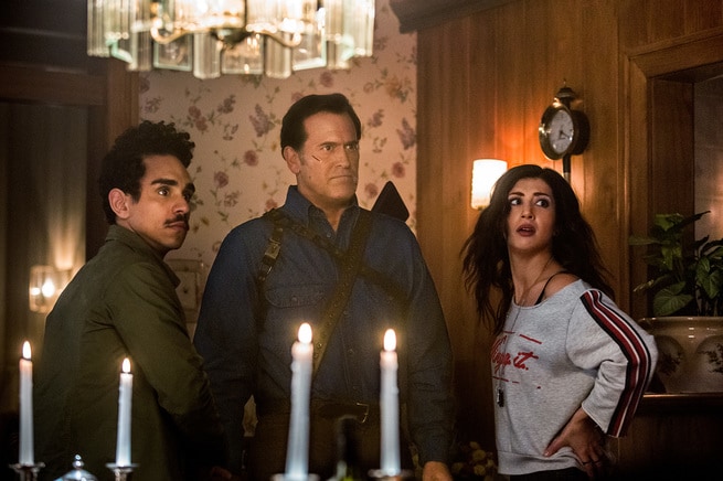 Ray Santiago, Bruce Campbell, Dana DeLorenzo