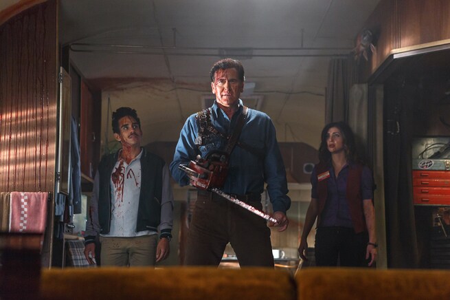 Ray Santiago, Bruce Campbell, Dana DeLorenzo