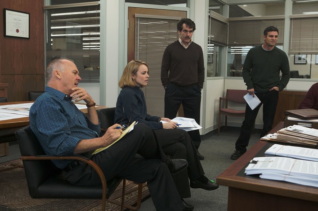 Michael Keaton, Rachel McAdams, Mark Ruffalo, Brian d'Arcy James