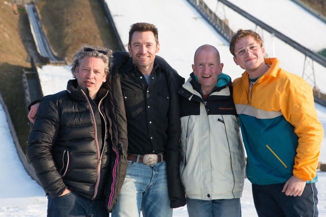 Dexter Fletcher, Hugh Jackman, Eddie Edwards, Taron Egerton