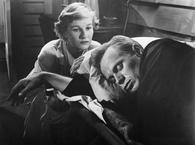 Barbara Bel Geddes, Richard Widmark