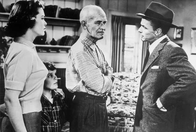 Frank Sinatra, James Gleason, Nancy Gates, Kim Charney