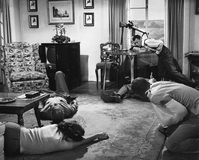 Sterling Hayden, James Gleason, Frank Sinatra