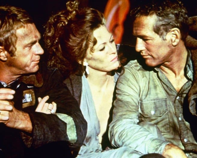 Steve McQueen, Faye Dunaway, Paul Newman