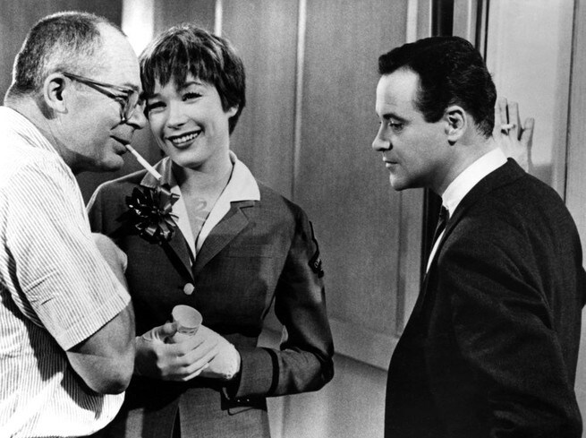 Jack Lemmon, Shirley MacLaine, Billy Wilder
