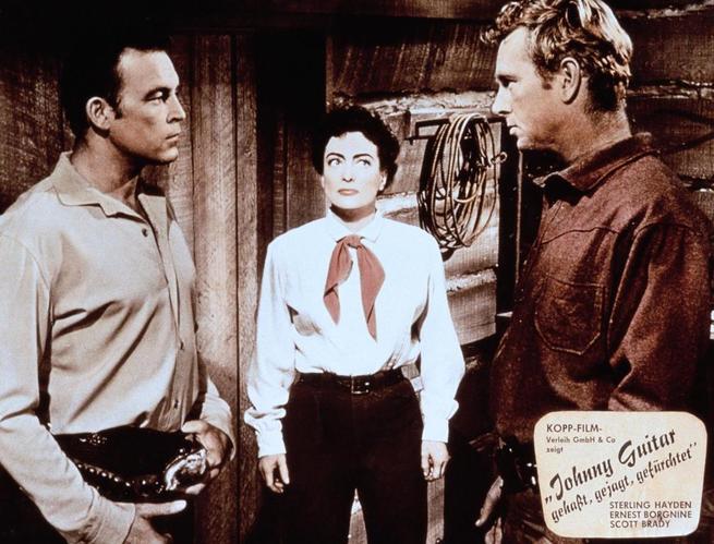 Sterling Hayden, Scott Brady, Joan Crawford