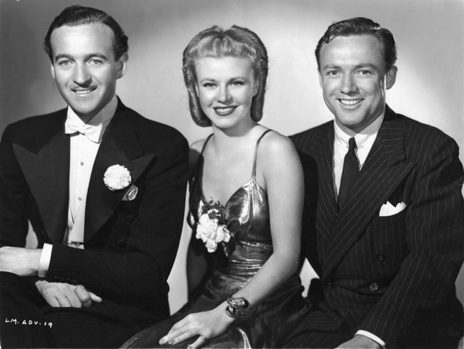 David Niven, Ginger Rogers, Frank Albertson