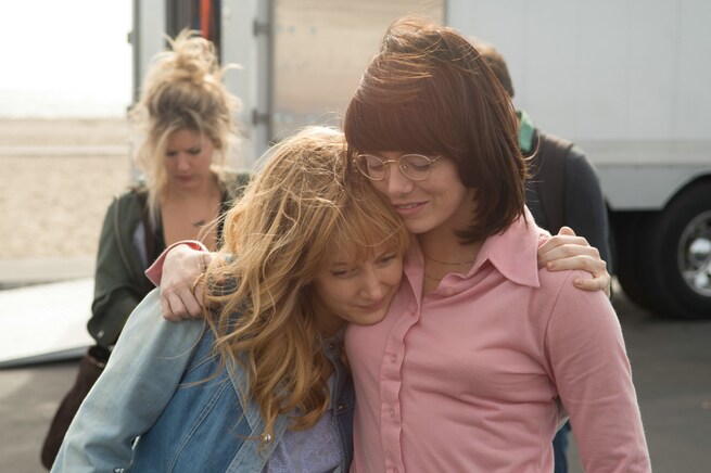 Andrea Riseborough, Emma Stone