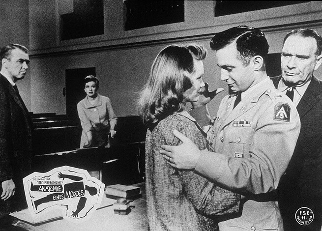Lee Remick, Ben Gazzara, James Stewart