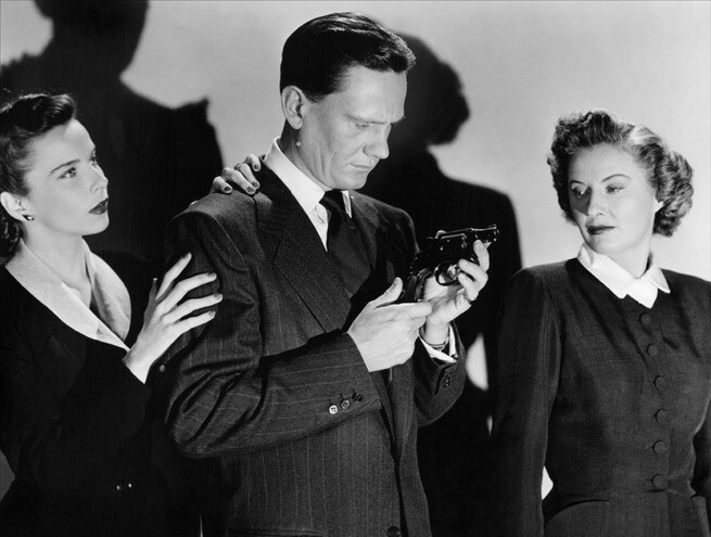 Wendell Corey, Barbara Stanwyck, Joan Tetzel