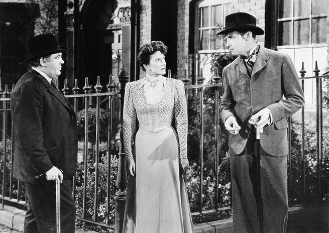 Charles Laughton, Rosalind Ivan, Dean Harens