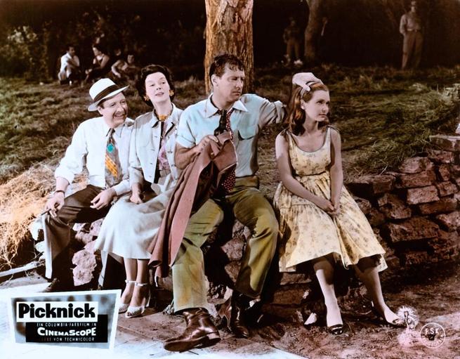 Rosalind Russell, William Holden, Arthur O'Connell, Betty Field