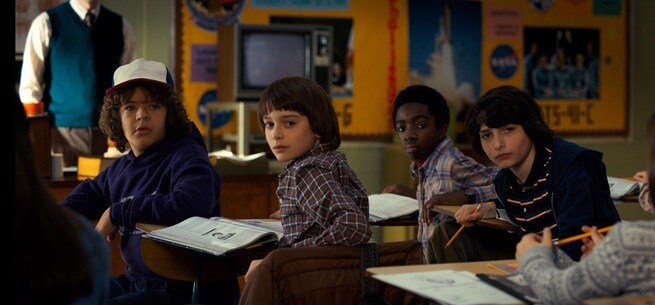 Gaten Matarazzo, Caleb McLaughlin, Finn Wolfhard, Noah Schnapp