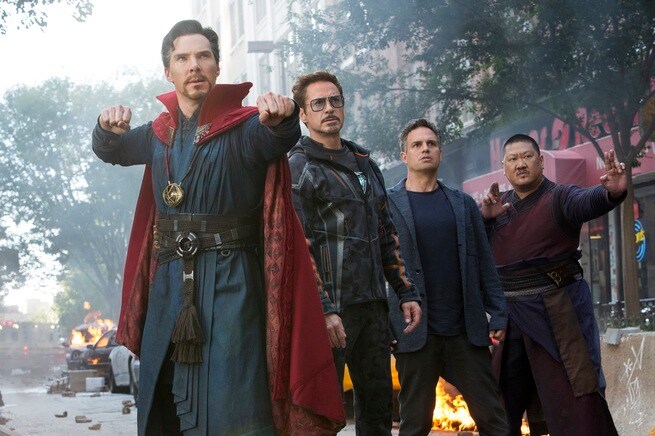 Benedict Cumberbatch, Robert Downey jr., Mark Ruffalo, Benedict Wong