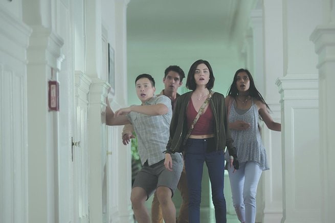 Hayden Szeto, Lucy Hale, Sophia Ali, Tyler Posey