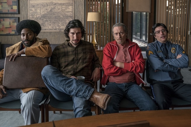 John David Washington, Adam Driver, Jasper Pääkkönen, Ryan Eggold