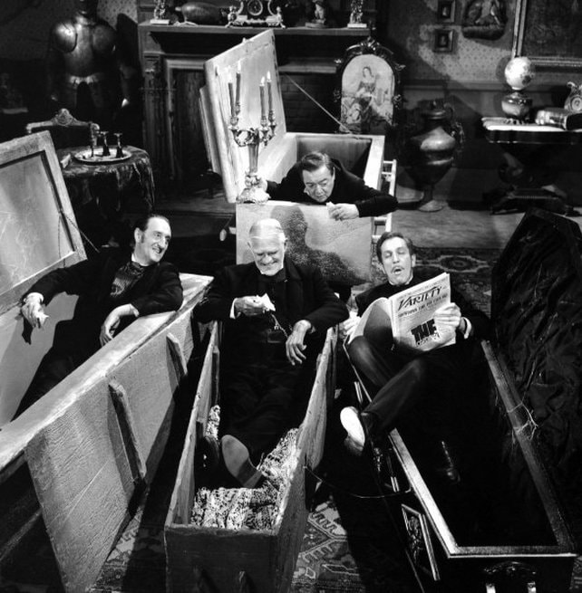 Boris Karloff, Peter Lorre, Basil Rathbone, Vincent Price