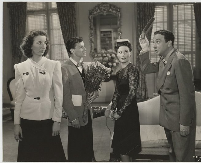 Frank Sinatra, Michèle Morgan, Jack Haley, Mary Wickes