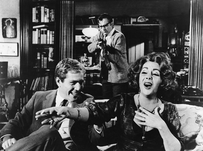 Elizabeth Taylor, Richard Burton, George Segal