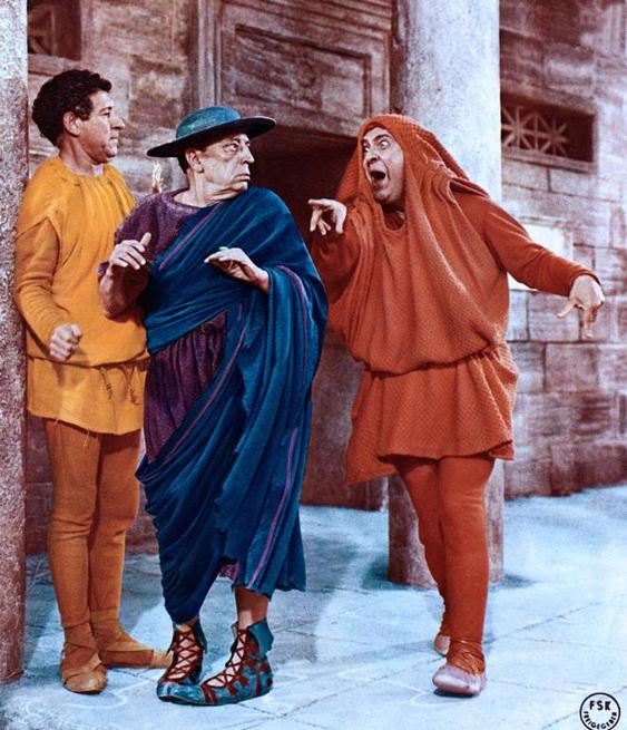 Zero Mostel, Buster Keaton, Jack Gilford