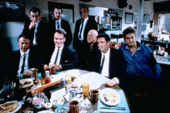Quentin Tarantino, Tim Roth, Chris Penn, Michael Madsen, Steve Buscemi, Harvey Keitel