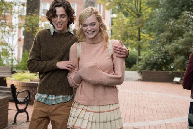 Elle Fanning, Timothée Chalamet