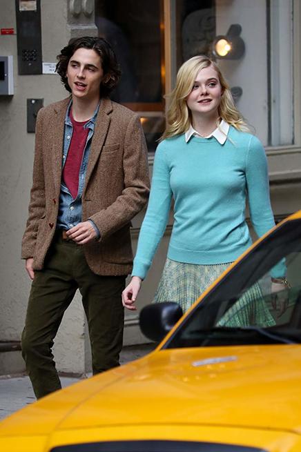 Elle Fanning, Timothée Chalamet