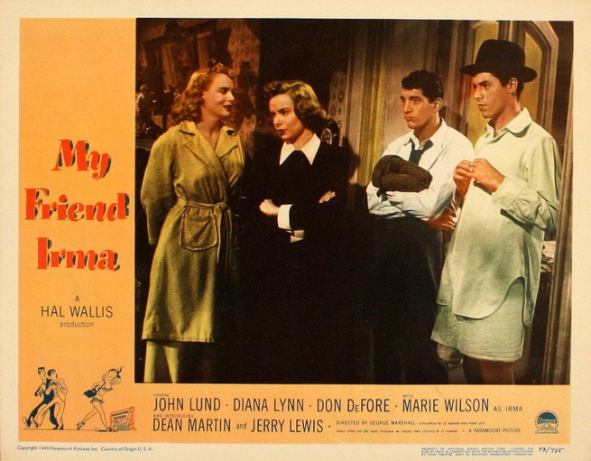 Dean Martin, Jerry Lewis, Diana Lynn, Marie Wilson