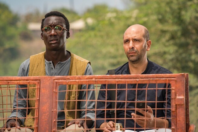 Checco Zalone, Souleymane Sylla  (Foto di Maurizio Raspante)