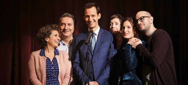 Benjamin Lavernhe, Sara Giraudeau, Julia Piaton, Kyan Khojandi, François Morel, Guilaine Londez