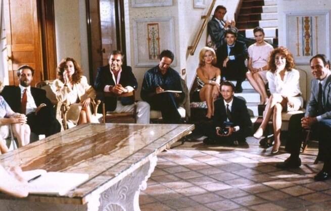 Eleonora Giorgi, Carlo Verdone, Athina Cenci, Christian De Sica, Nancy Brilli, Natasha Hovey, Massimo Ghini