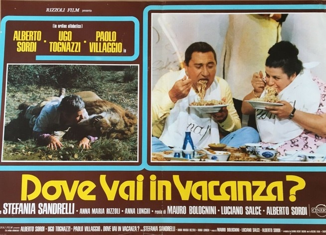 Paolo Villaggio, Anna Longhi, Alberto Sordi