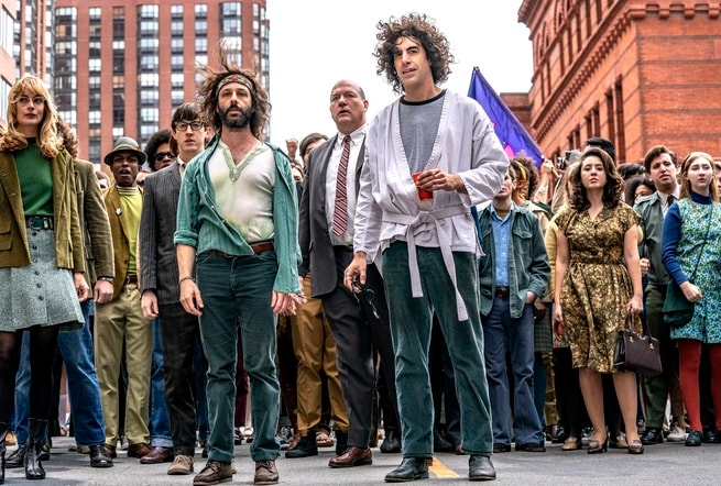 Sacha Baron Cohen, Jeremy Strong, Caitlin Fitzgerald, Alex Sharp, John Carroll Lynch, Noah Robbins